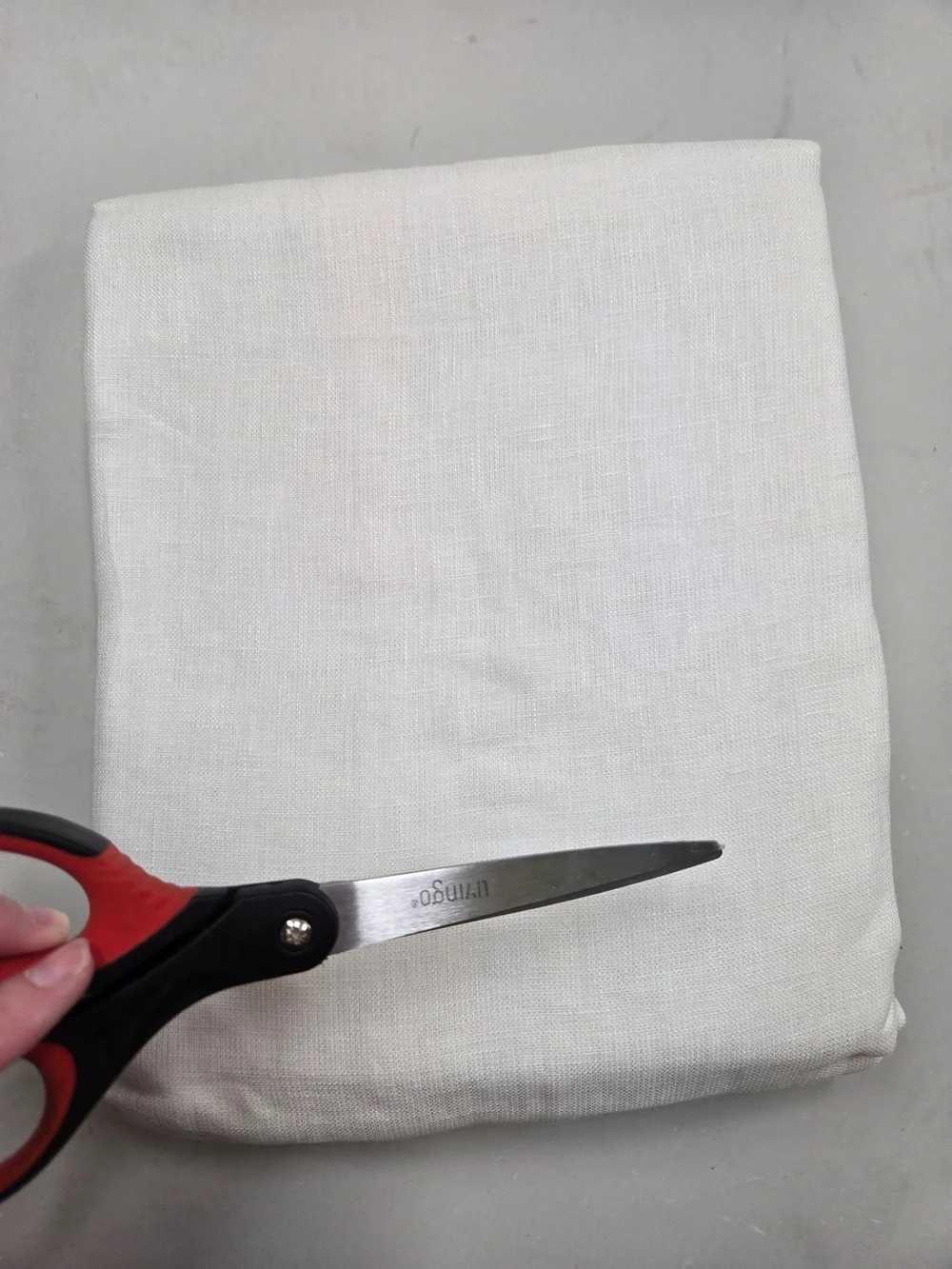 QUINCE Set Of 2 48x96 European Linen Sheer Curtains White 0091